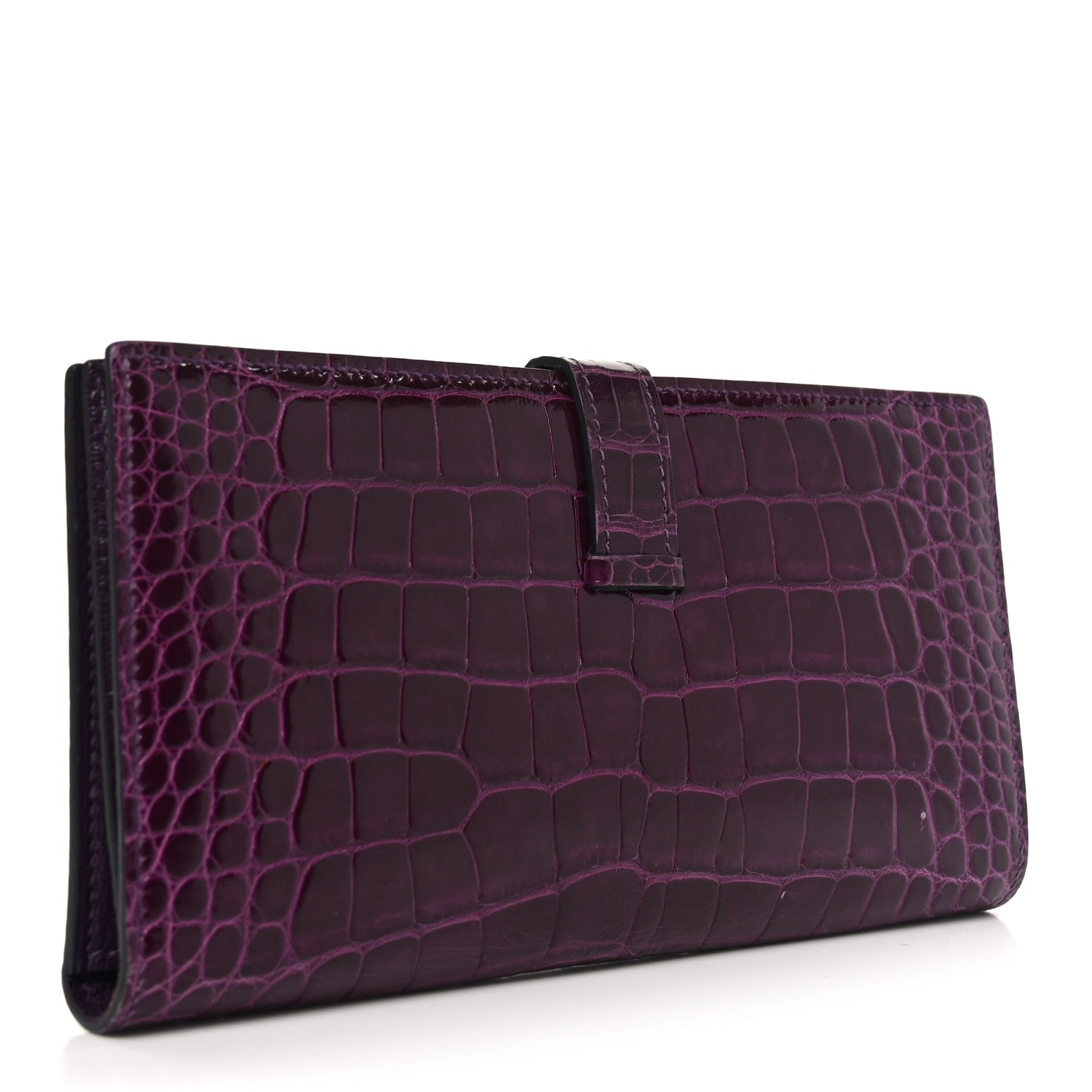 Shiny Alligator Bearn Wallet Amethyst