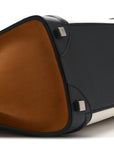 Baby Grained Calfskin Nubuck Micro Tri-Color Luggage White