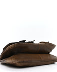 Calfskin Medium Gaucho Double Saddle Bag Brown