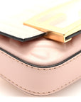 Nappa Matisse FF Embossed Nano Maxi Buckle Baguette Charm Rosa Quarzo