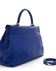 Togo Kelly Retourne 35 Bleu Electrique