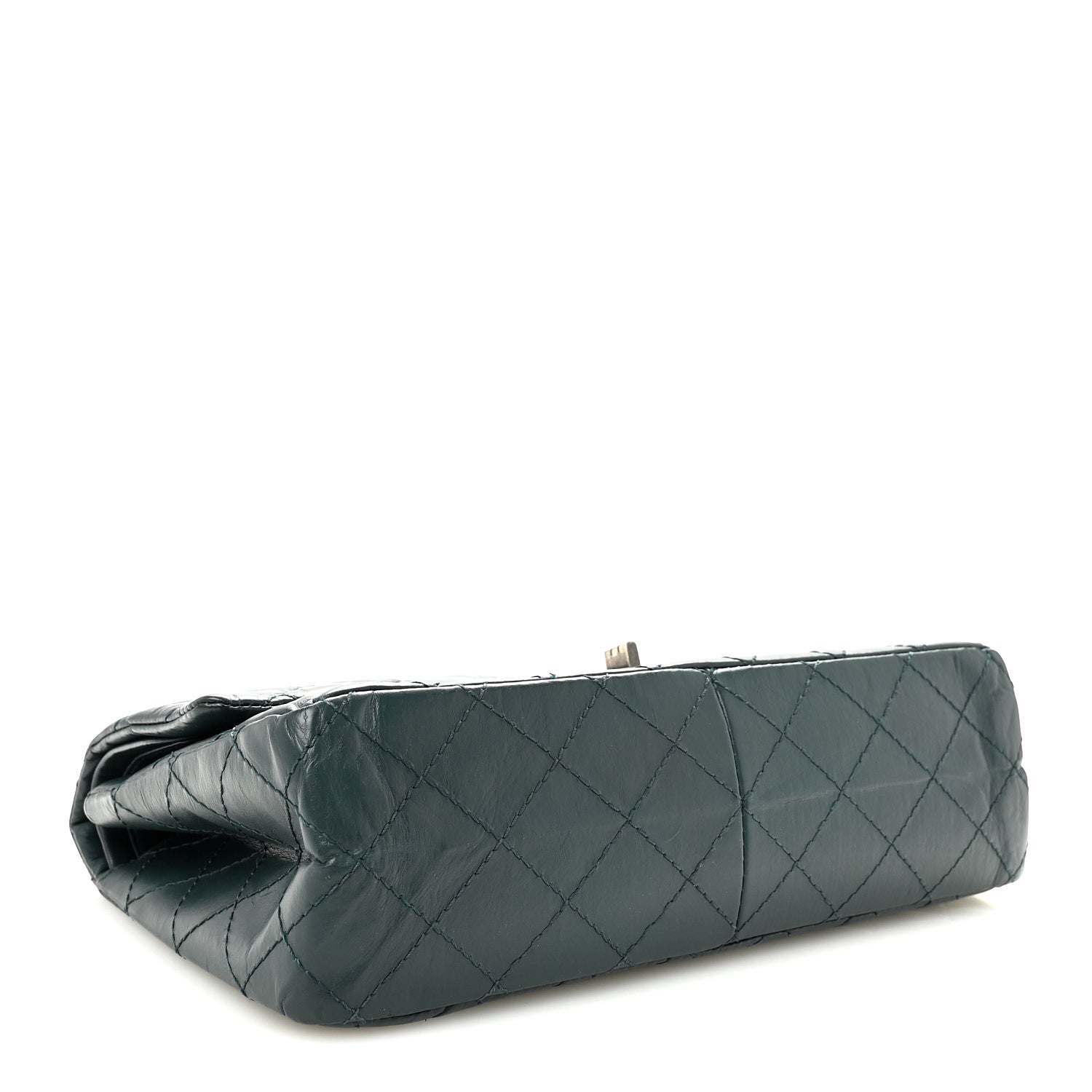 Aged Calfskin Quilted 2.55 Reissue 226 Flap Green