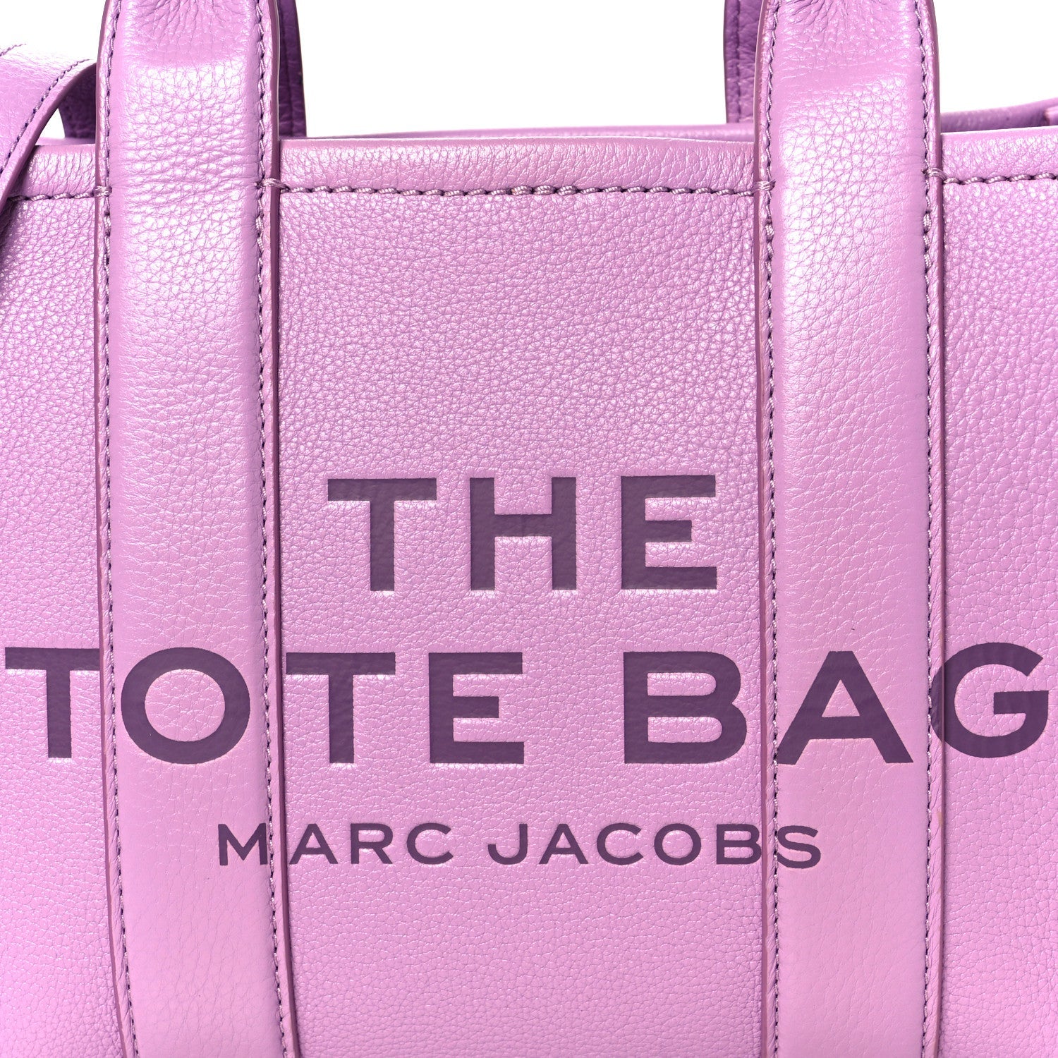 Grained Calfskin Small The Tote Bag Regal Orchid