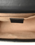 GG Supreme Monogram Bees Small Padlock Shoulder Bag Black