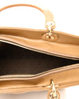 Patent Cannage Large Lady D1OR Dark Beige