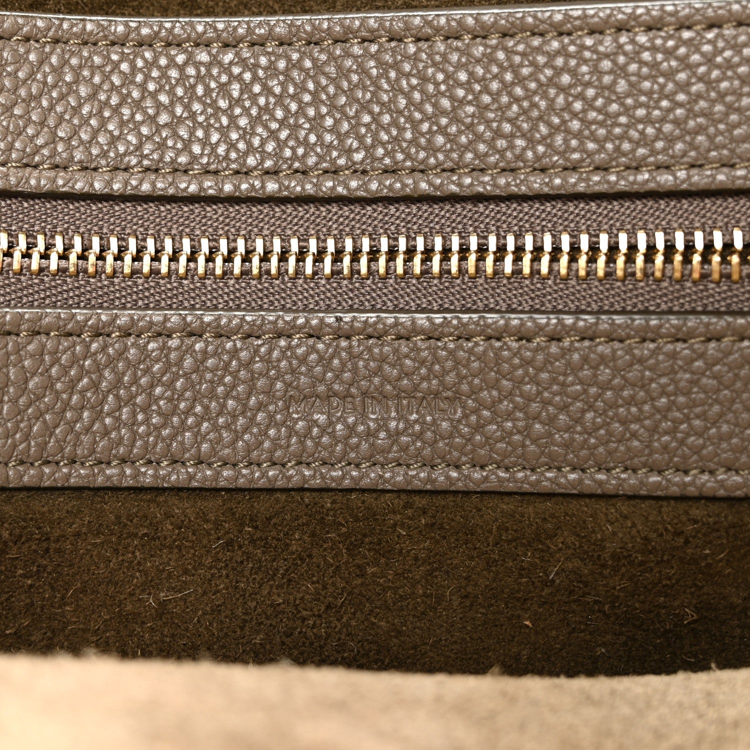 Soft Grained Calfskin Small Belt Cabas Phantom Taupe