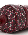GG Shadow Monogram Ophidia Top Handle Bowler Bag  Rosso Ancora Red