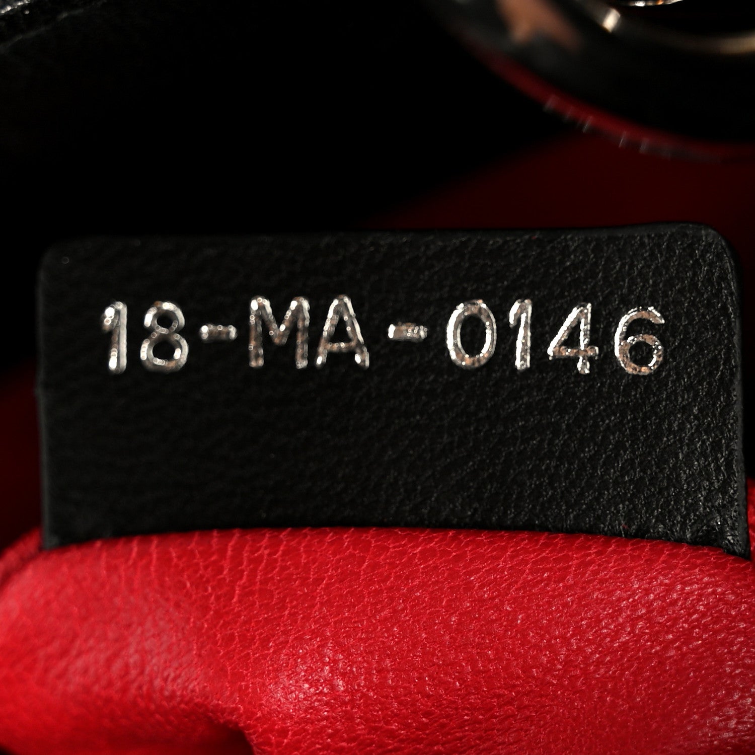 Lambskin Cannage Mini Lady D1OR Black