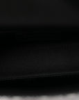 Satin Crystal Cannage Mini Lady D1OR Black