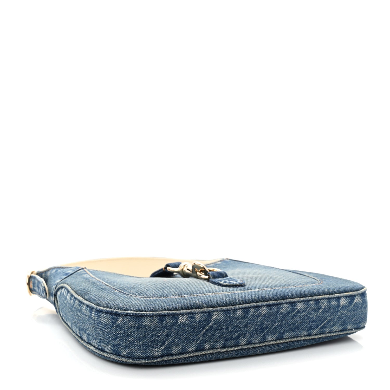 Denim Small Jackie Shoulder Bag Blue Denim