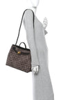 Suede Intrecciato Medium Andiamo Shoulder Bag Fondant