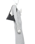Soft Calfskin Medium Aimee Shoulder Bag Black
