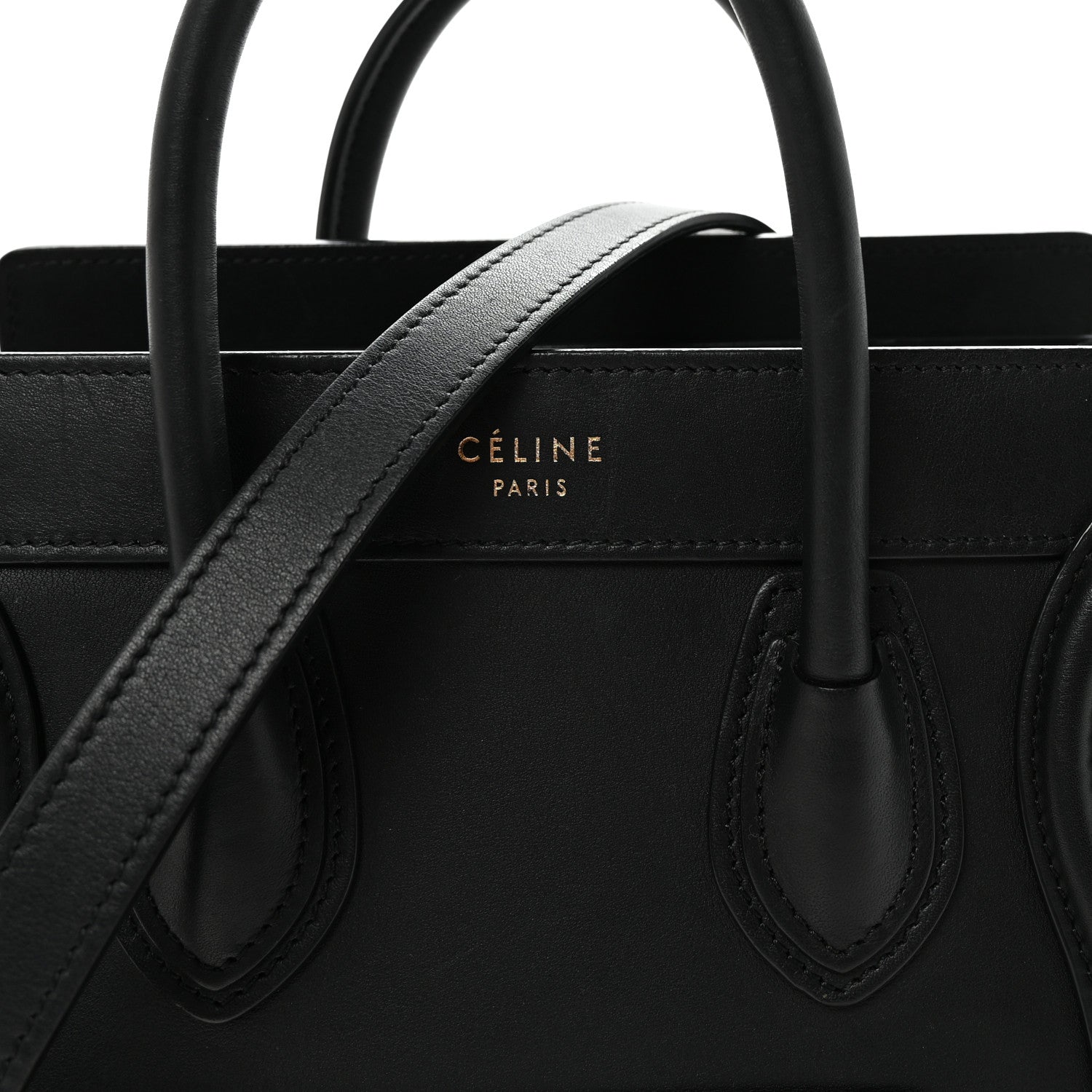 Smooth Calfskin Nano Luggage Black