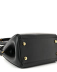 Supple Calfskin Small Madrid Bag Black