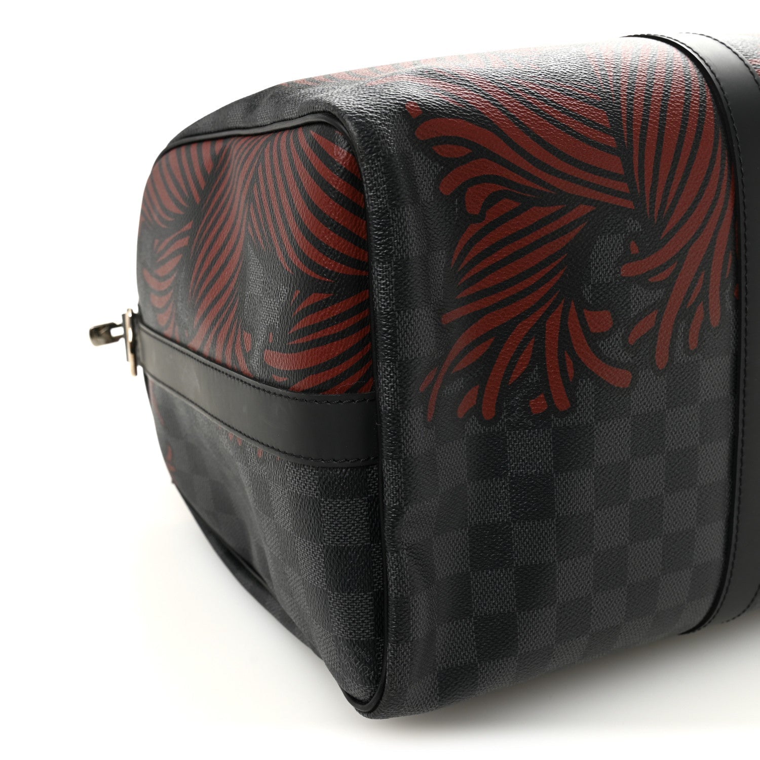Damier Graphite Rope Keepall Bandouliere 45 Red