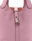 Taurillon Clemence Picotin Lock 18 PM Mauve Sylvestre