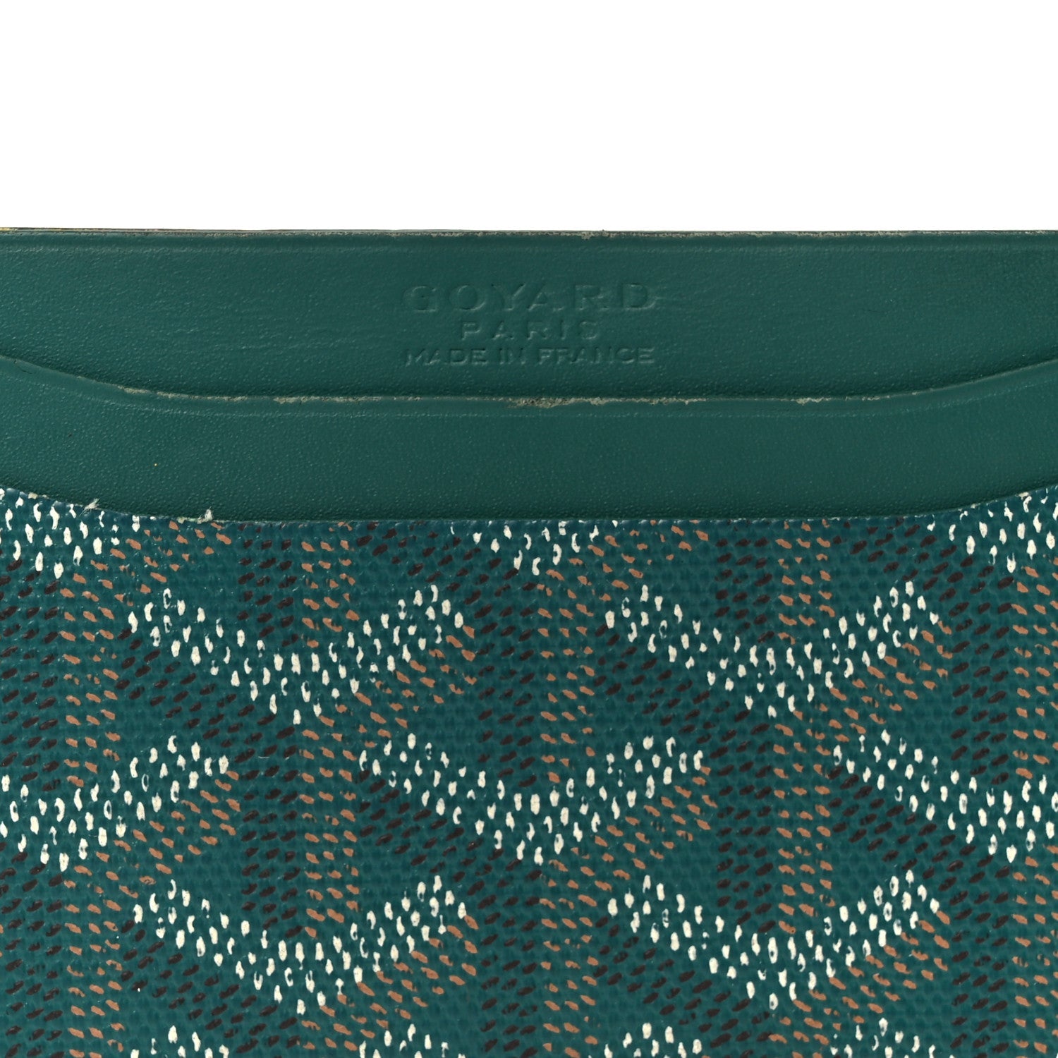 Goyardine Saint Sulpice Card Holder Green