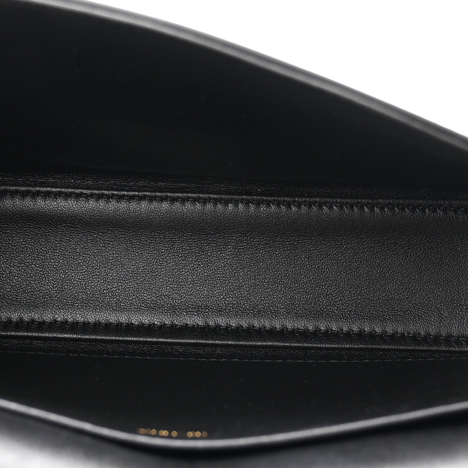 Shiny Calfskin Triomphe Shoulder Bag Black