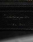 Grained Calfskin Saddle Bag Black
