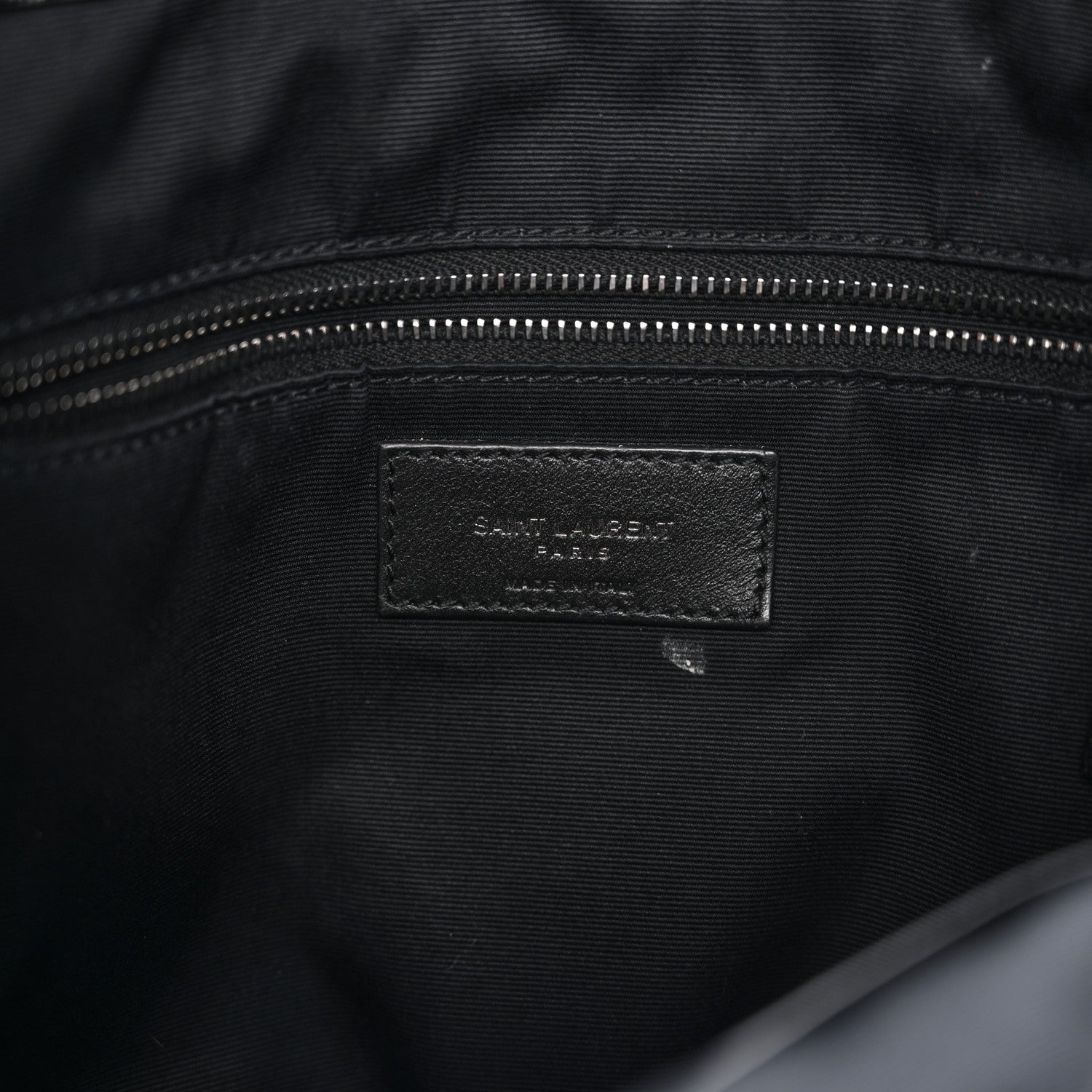 Crinkled Calfskin Matelasse Monogram Medium Niki Shopper Tote Black