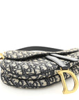 Oblique Saddle Bag Blue