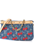 LV X TM Monogram Denim Cerises Pochette Accessories Blue