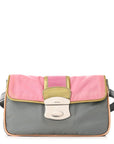 Nylon Vernice Belt Bag Pink Gray