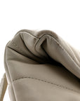 Lambskin Quilted Toy Loulou Puffer Monogram Chain Satchel Crema Soft