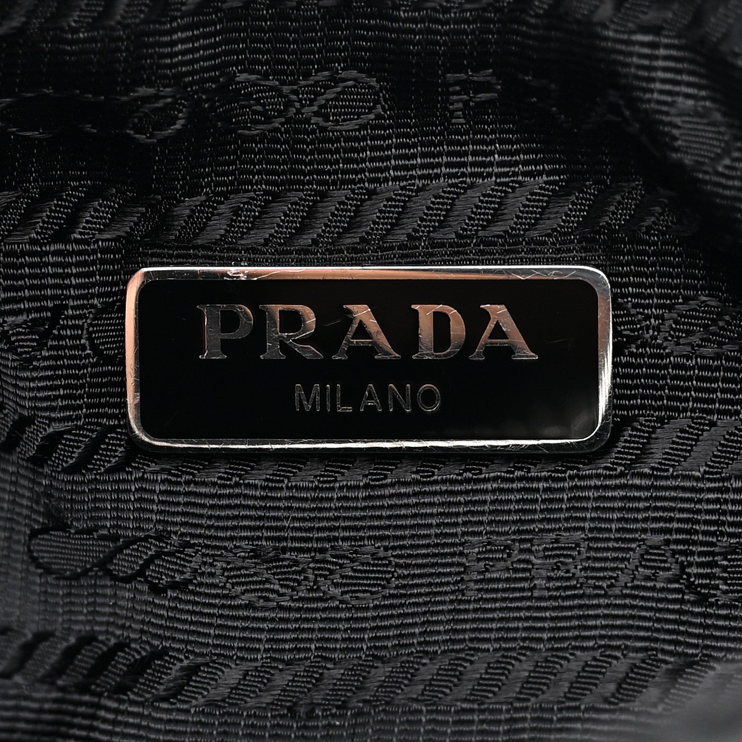 Tessuto Nylon Saffiano Mini Re-Edition 2005 Bag Black