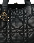 Calfskin Macrocannage Large Toujours Black