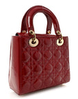 Patent Cannage Small Lady D1OR Cherry Red