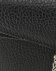 Dollar Calfskin Crystal Super Mini Dionysus Shoulder Bag Black