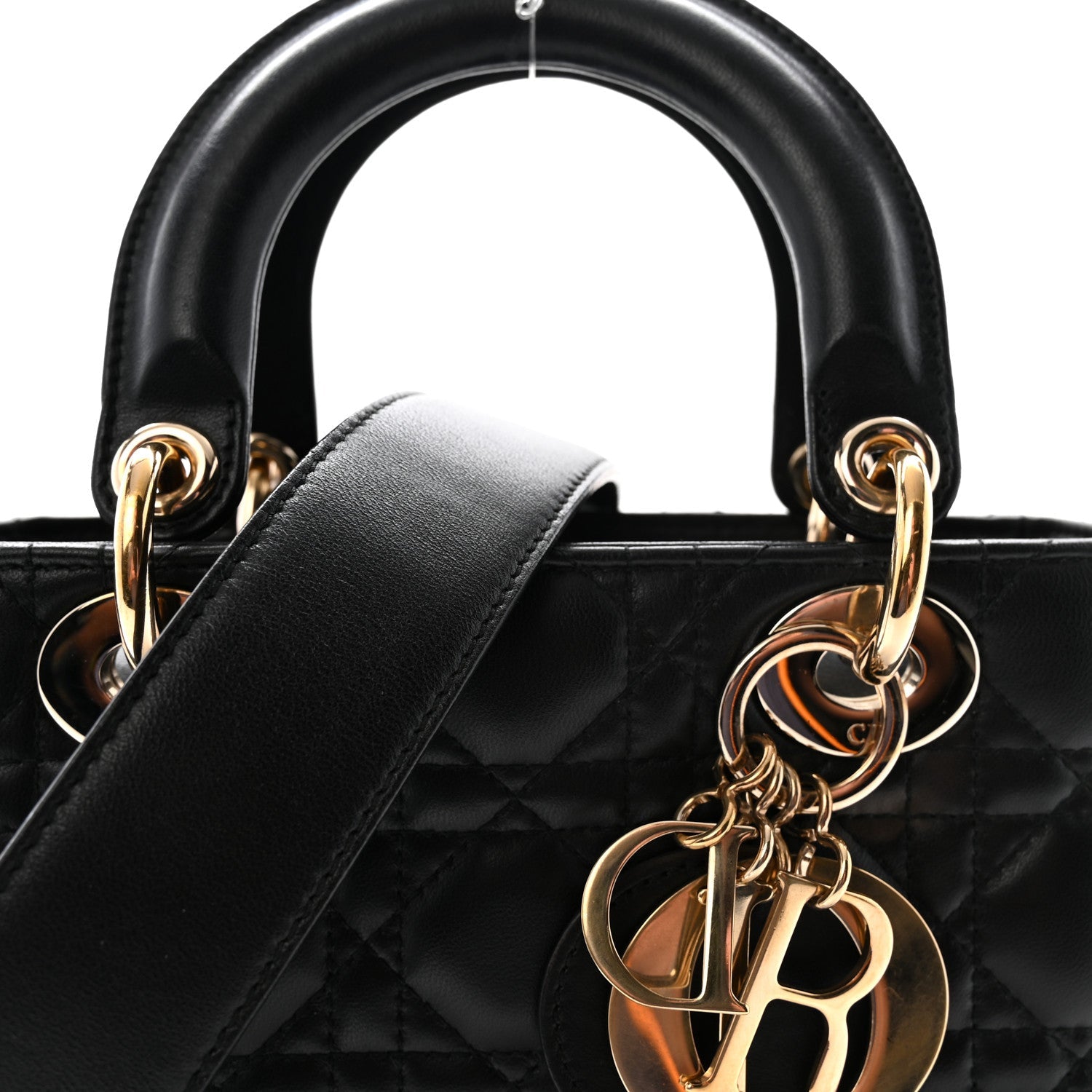 Lambskin Cannage Small My ABCD1OR Lady D1OR Black