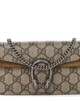 GG Supreme Monogram Super Mini Dionysus Shoulder Bag Taupe