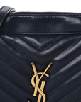 Calfskin Matelasse Monogram Lou Camera Bag Deep Marine