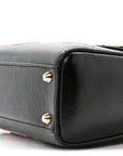 Calfskin Beaded Mini Lady D1OR Black