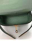 Matte Alligator Festival Kelly Bag Charm Vert D'eau
