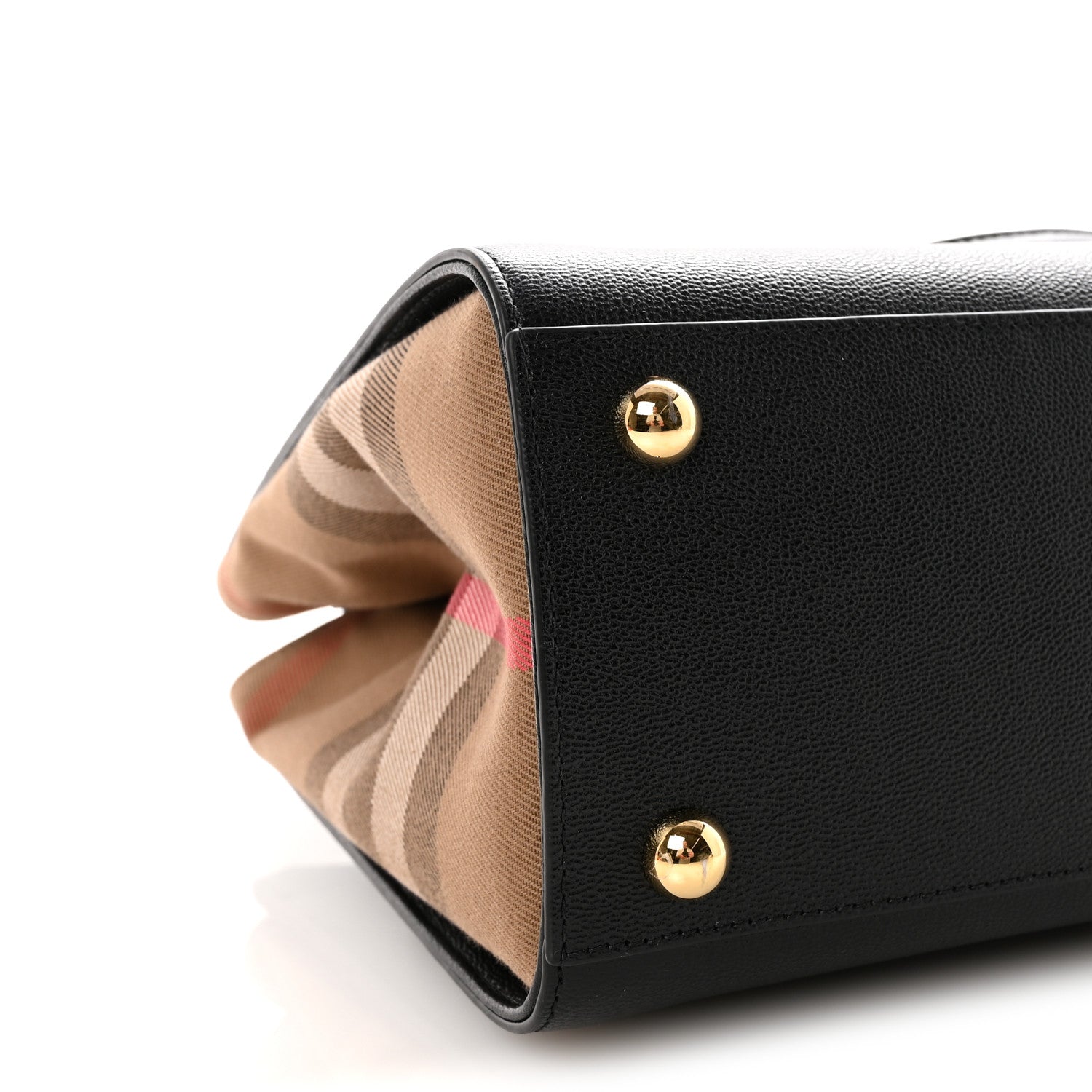 Calfskin Mega Check Small Banwell Tote Black
