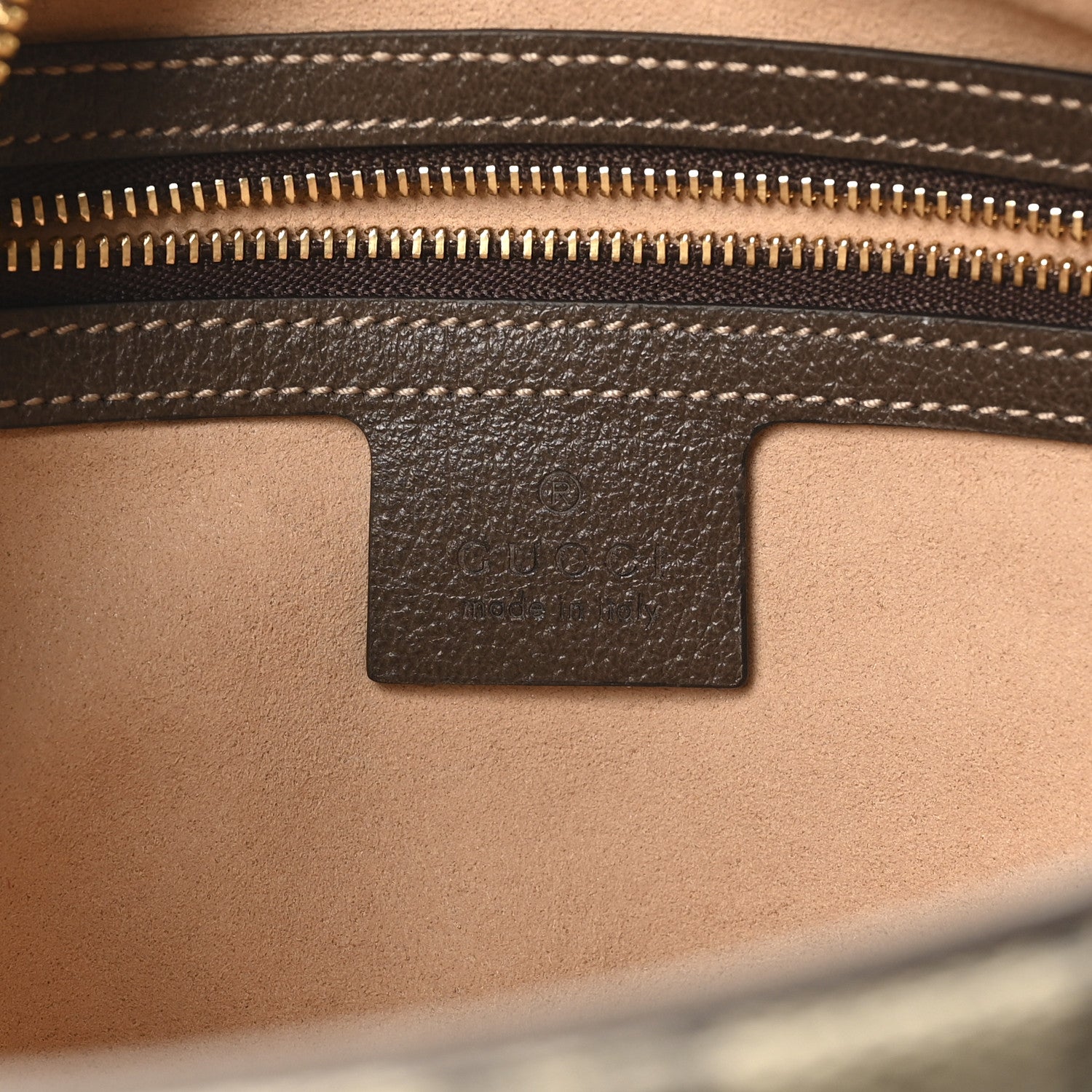 GG Supreme Monogram Web Small Ophidia Shoulder Bag Brown
