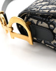 Oblique Saddle Bag Blue