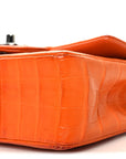 Alligator Mini Rectangular Flap Orange