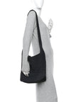 Raffia Monogram Le 5 A 7 Medium Tote Black