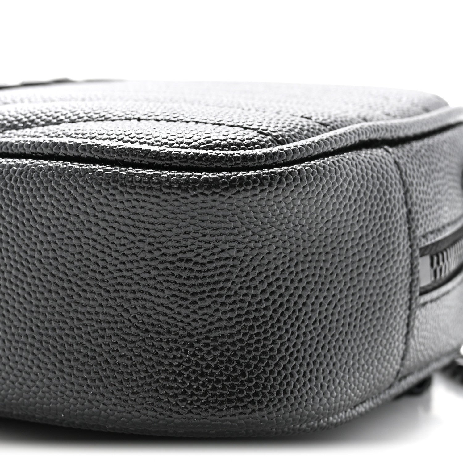 Grain De Poudre Matelasse Monochrome Monogram Mini Lou Camera Bag Black