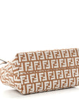 Raffia Chenille Vitello King Plexiglass Micro FF Mini By The Way Top Handle Boston Bag Naturale White