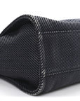 Mixed Fibers Calfskin Small Deauville Tote Black