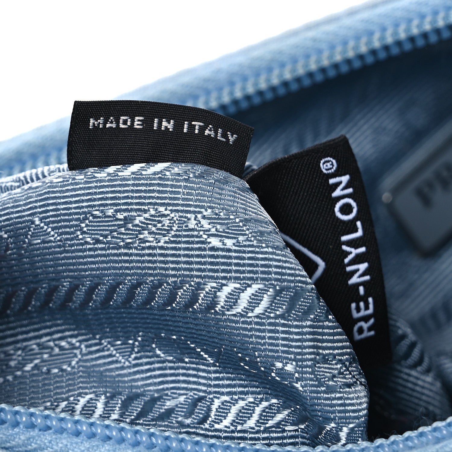 Tessuto Nylon Mini Re-Edition 2000 Bag Celeste