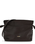 Calfskin Mini Flamenco Knot Bag Chocolate
