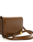 Box Calfskin Small Classic Box Flap Bag Camel