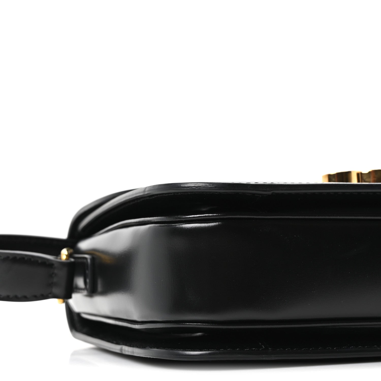 Shiny Calfskin Medium Triomphe Black