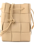 Nappa Maxi Intrecciato Small Cassette Bucket Bag Porridge